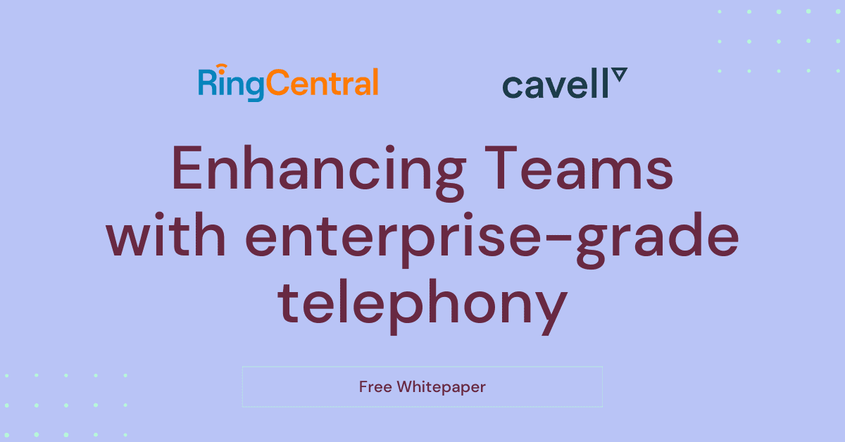 Free whitepaper "Enhancing Teams with enterprise-grade telephony" featured image